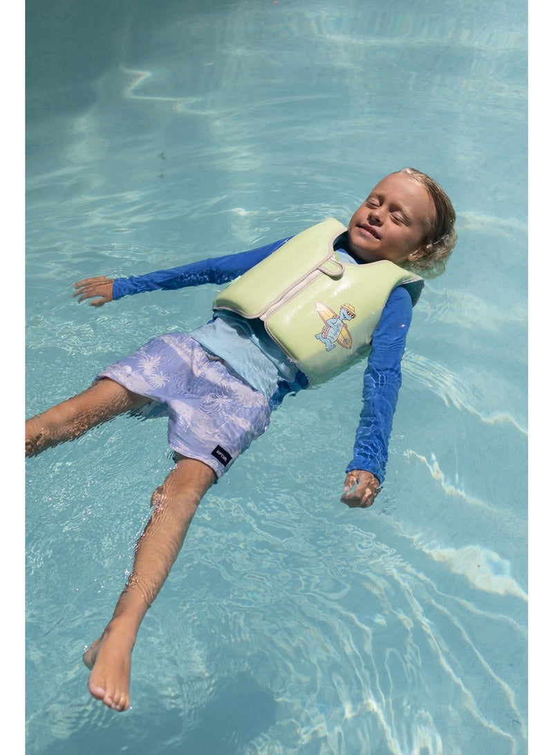 Sunnylife Kids Swim Vest 3-6 Shred Turtle Aqua – Kids Swim Vest Shred Turtle Aqua (3-6 Years) – Lightweight and Secure Life Jacket for Pool and Beach Fun - Image 2